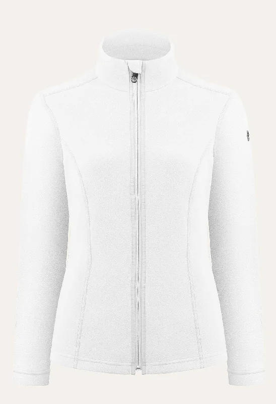 high-performance athletic hoodiePoivre Blanc Micro Fleece Jacket in White