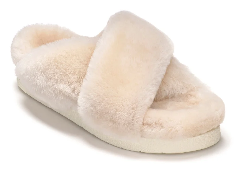 zip-up gym hoodieInuikii Classic Shearling Slipper in Beige