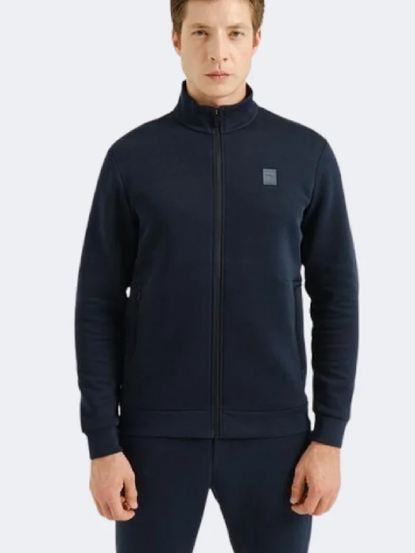 Anta Knit Athletes Men Training Jacket Dark Blue