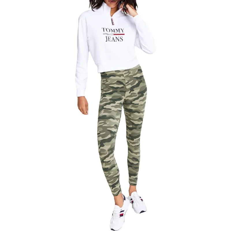 oversized sports sweatshirtTommy Jeans Womens High-Rise Fitness Athletic Leggings