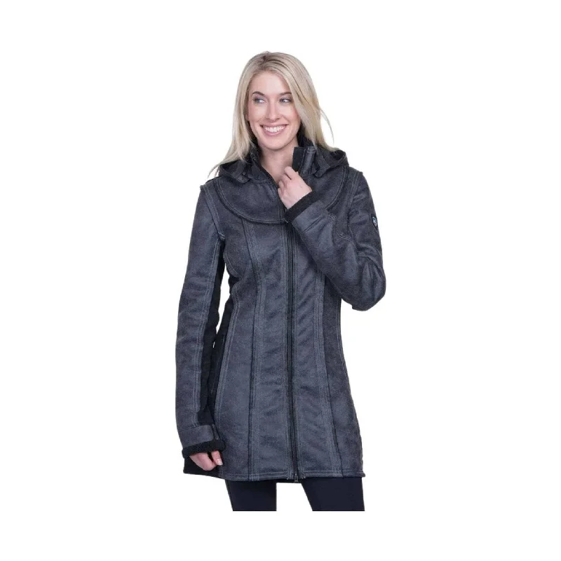 classic bomber jacketKuhl Women's Dani Sherpa Trench - Raven