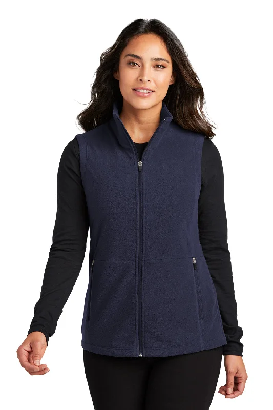 classic jacketPort Authority Womens Accord Pill Resistant Microfleece Full Zip Vest - Navy Blue