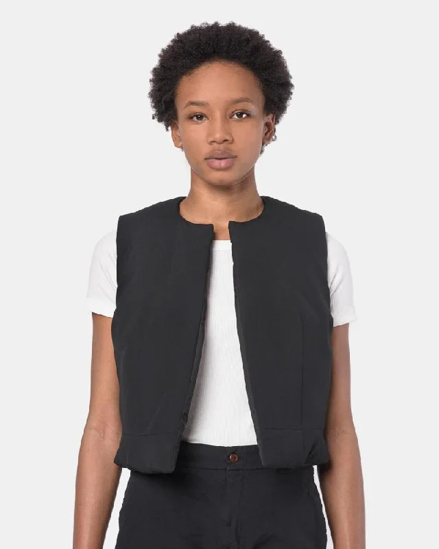 lightweight coatPuff Vest in Black