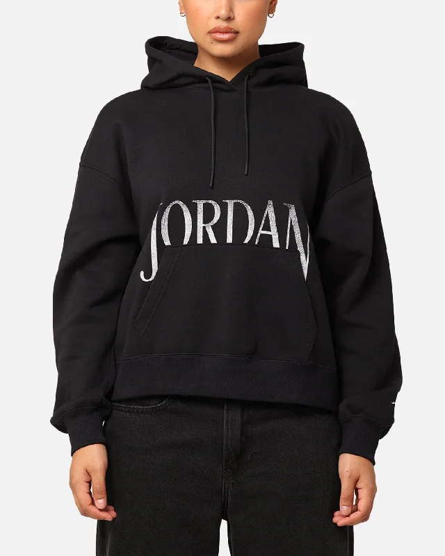 casual hoodie with logoJordan Women's Brooklyn Fleece Pullover Hoodie Black/Sail