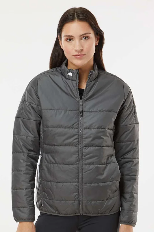 insulated jacketAdidas Womens Full Zip Puffer Jacket - Grey