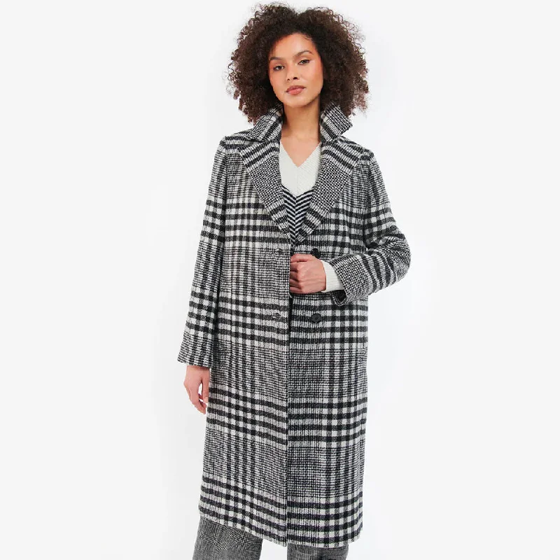 insulated jacketBYRON WOOL JACKET BLACK / WHITE / MONO TARTAN