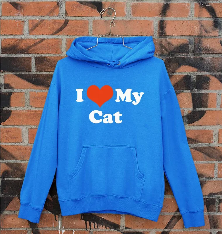 premium zip-up hoodieI Love My Cat Unisex Hoodie for Men/Women