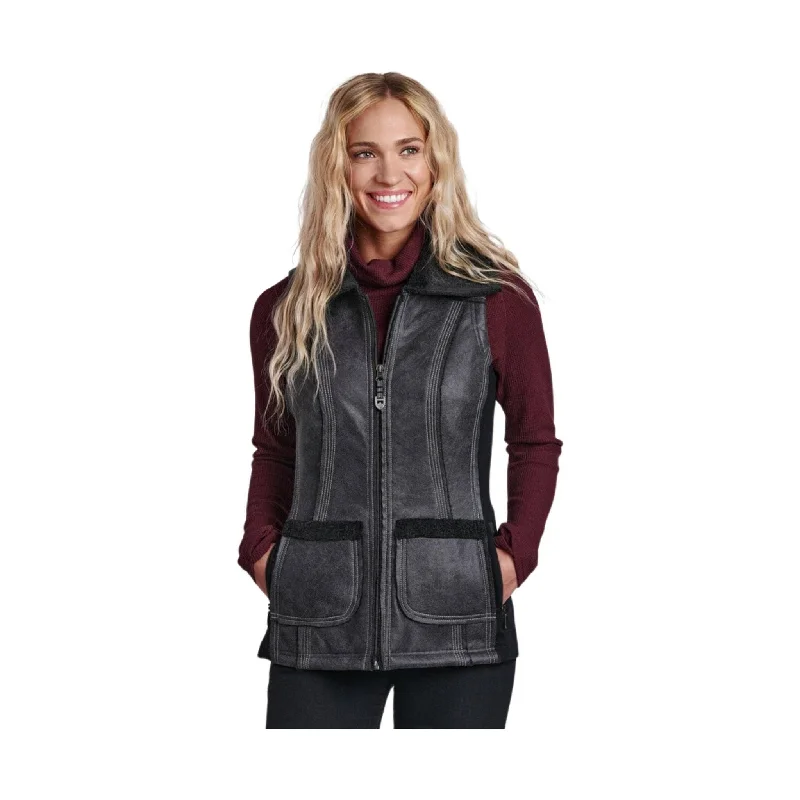 graphic coatKuhl Women's Dani Sherpa Vest - Raven