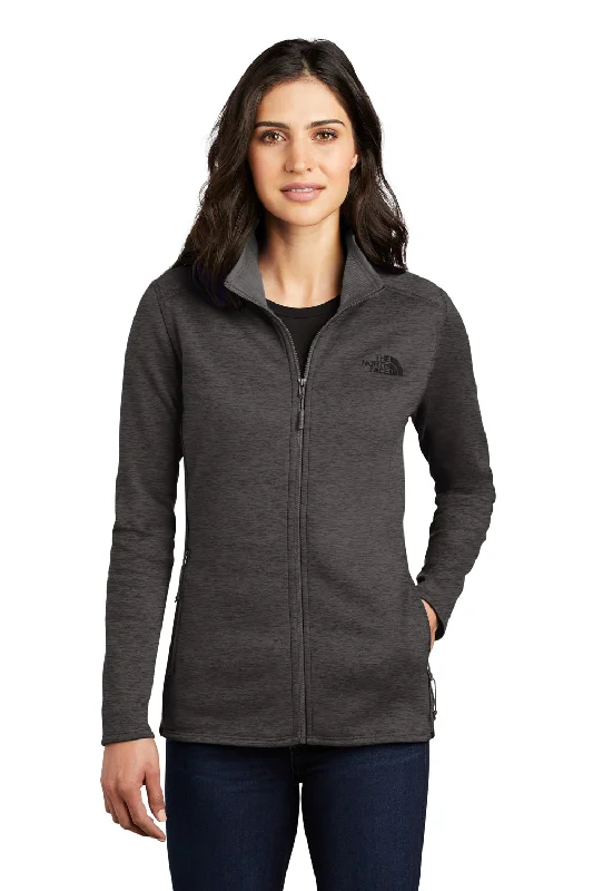 cold weather jacketThe North Face Womens Skyline Full Zip Fleece Jacket - Heather Dark Grey