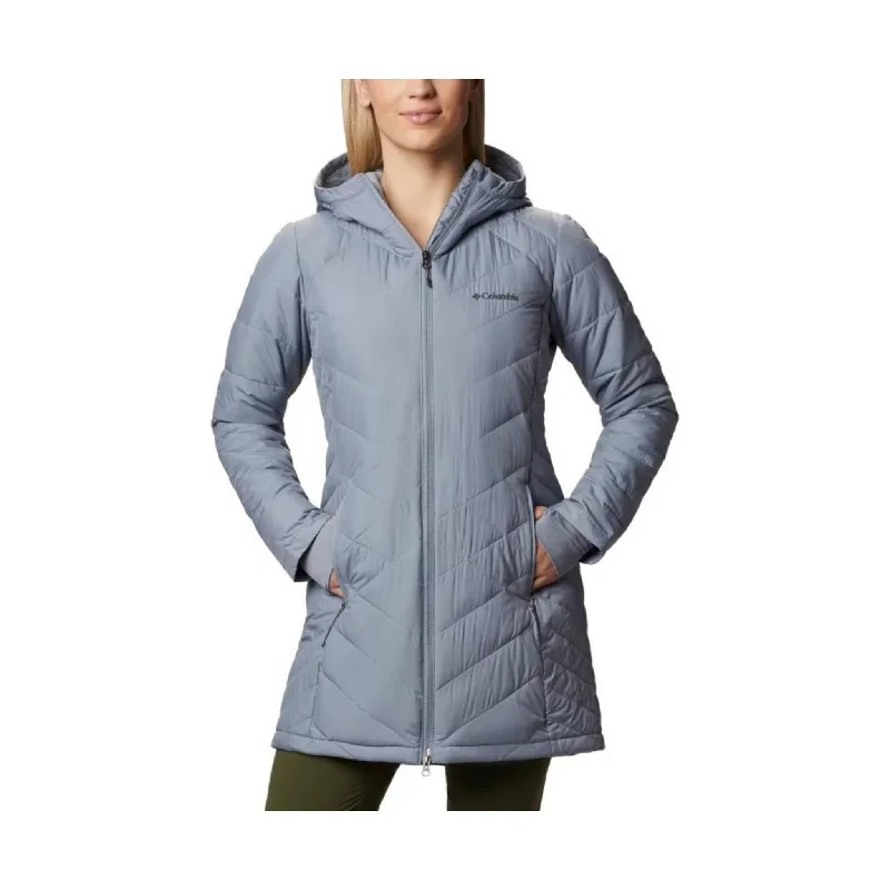 high-fashion coatColumbia Women's Heavenly Long Hooded Jacket - Tradewinds Grey