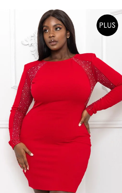 sleek dressHoliday Red Dress