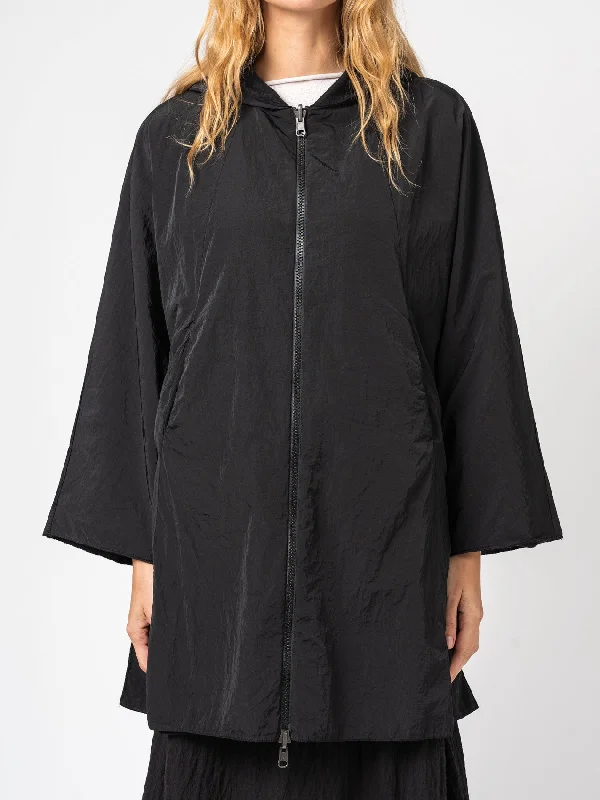 sporty outerwearNylon Hooded Duster