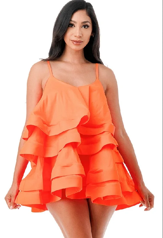 ashionable dressOrange Barbie Doll Dress