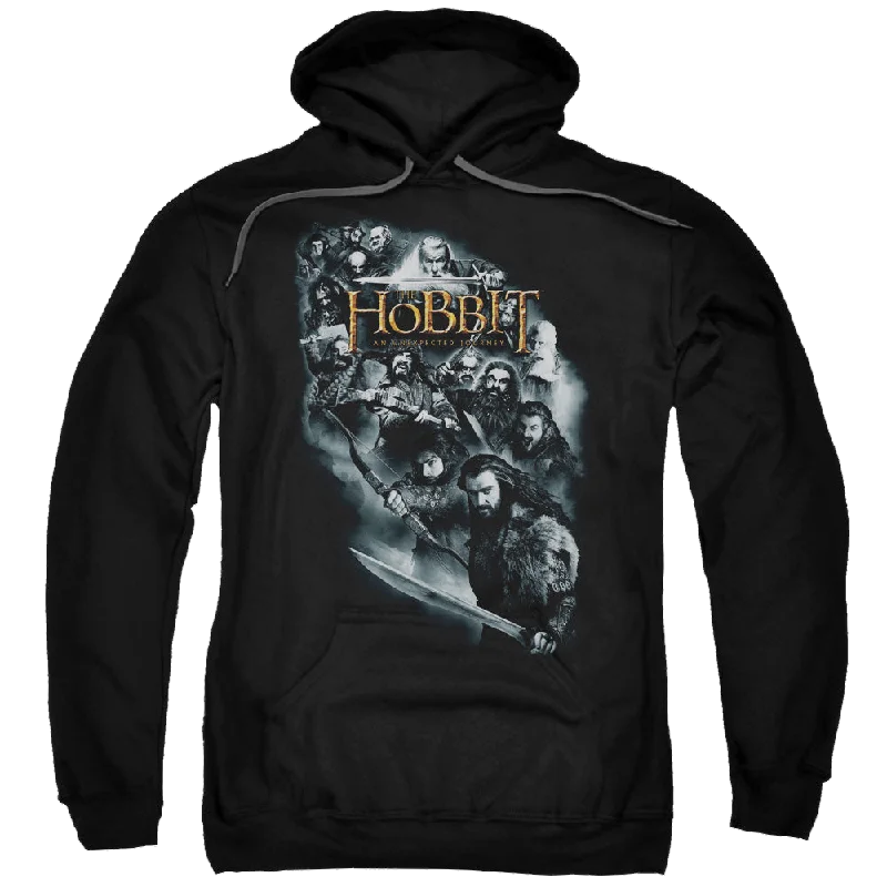 stylish pullover hoodieHobbit Movie Trilogy, The Cast Of Characters - Pullover Hoodie