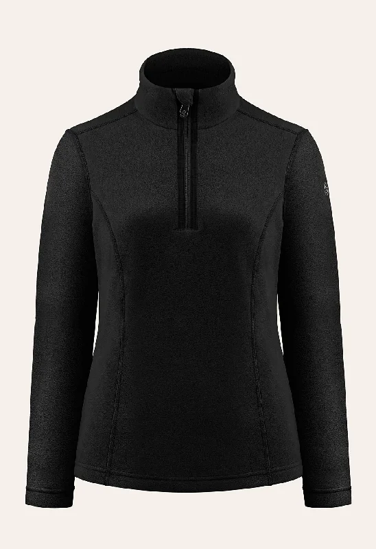 classic gym sweatshirtPoivre Blanc Micro Fleece Sweater in Black