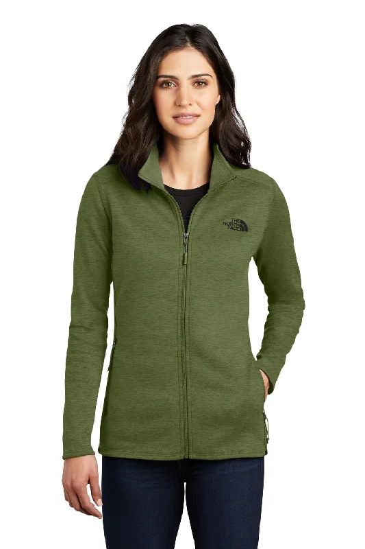 modern coatThe North Face Womens Skyline Full Zip Fleece Jacket - Heather Clover Green