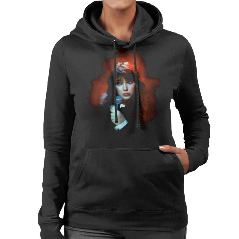 slim-fit hooded sweatshirtTV Times Kate Bush Performing 1978 Women's Hooded Sweatshirt