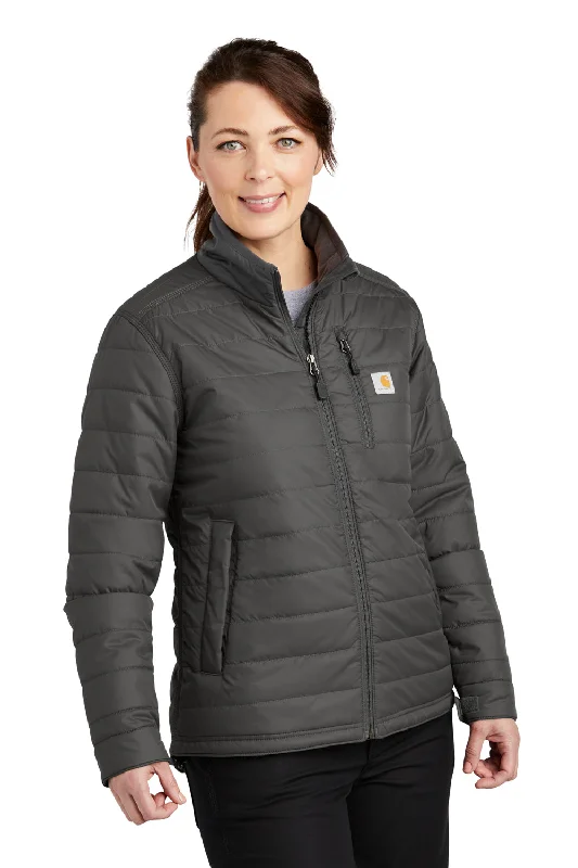 cozy coatCarhartt Womens Gilliam Wind & Water Resistant Full Zip Jacket - Shadow Grey