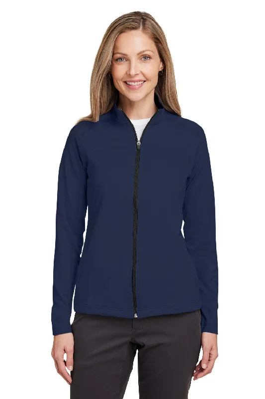 wool-blend coatSwannies Golf Womens Cora Full Zip Jacket - Navy Blue