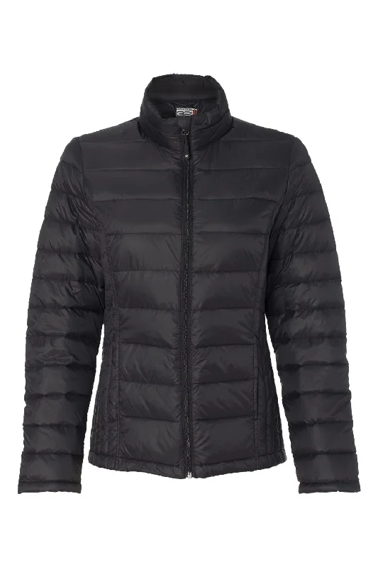 fashionable quilted coatWeatherproof Womens 32 Degrees Packable Down Wind & Water Resistant Full Zip Jacket - Black