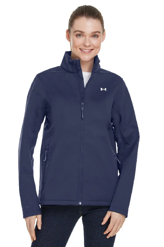 street style coatUnder Armour Womens ColdGear Infrared Shield 2.0 Windproof & Waterproof Full Zip Jacket - Midnight Navy Blue