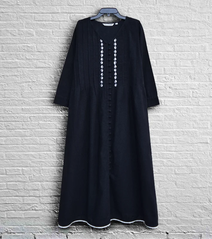 ruffle dressPIPPA Pure Cotton Hand Embroidered Long Dress: Made to Order/Customizable