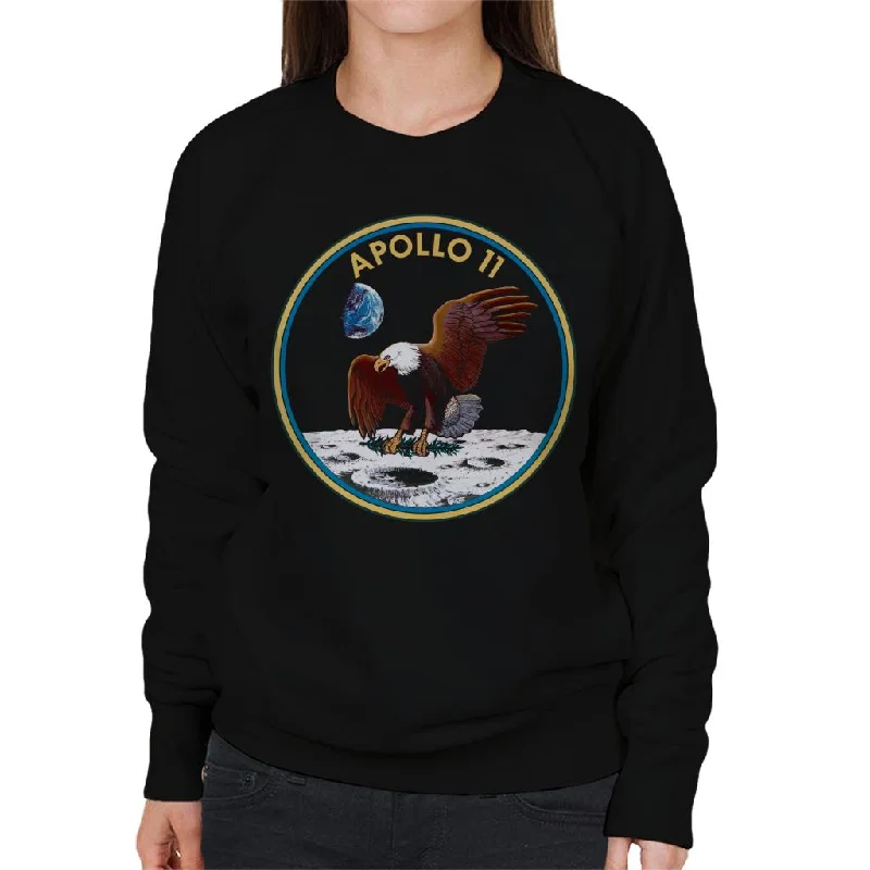 luxe gym hoodieNASA Apollo 11 Mission Badge Women's Sweatshirt