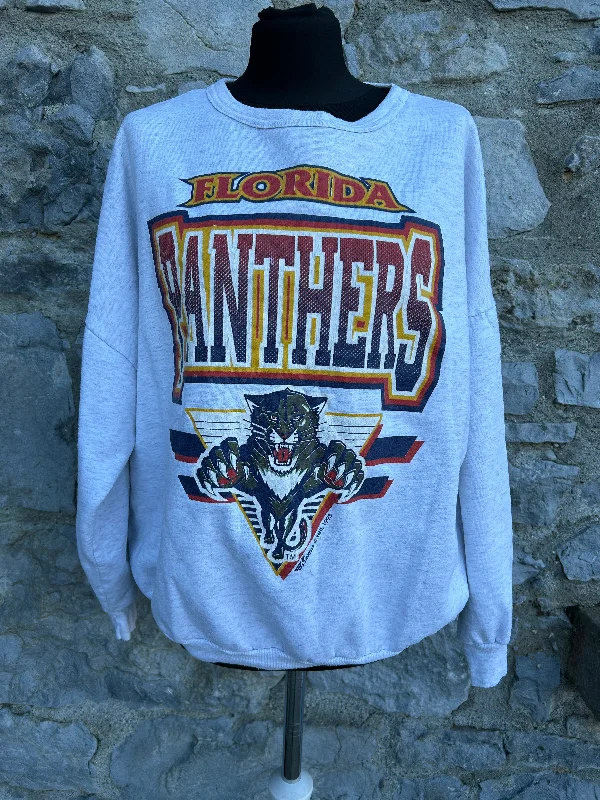 90s Panthers grey sweatshirt Medium