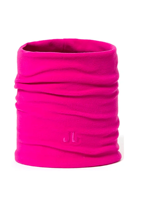 eco-friendly fitness hoodieJJ Stretch Neckwarmer in Bright Pink