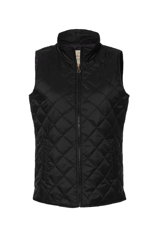 everyday winter coatWeatherproof Womens Vintage Diamond Quilted Full Zip Vest - Black