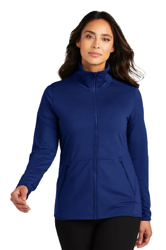 winter coatPort Authority Womens Accord Stretch Moisture Wicking Fleece Full Zip Jacket - Royal Blue