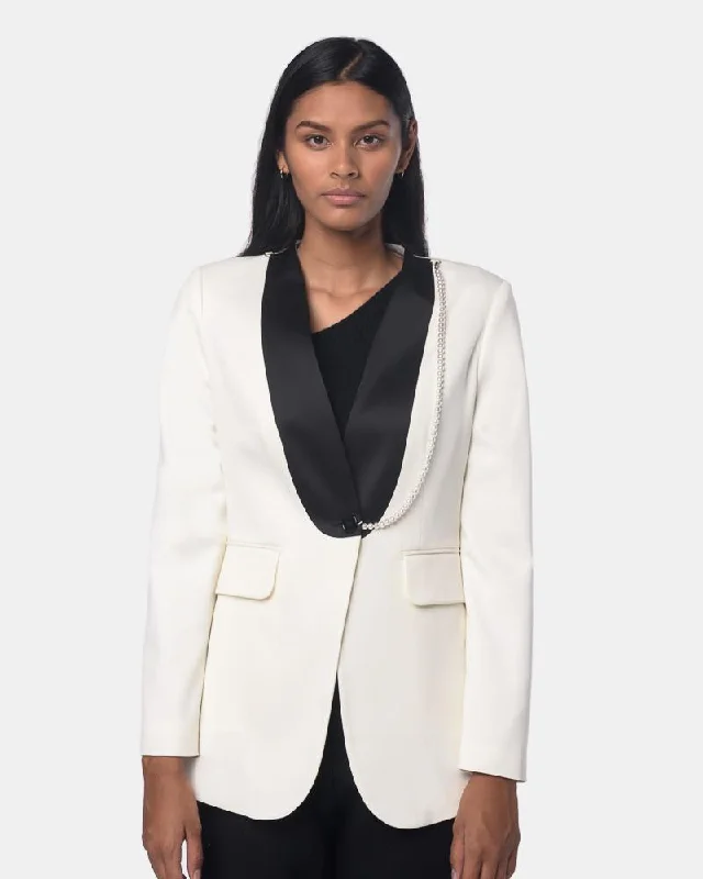 elegant coatPearl Jacket in White