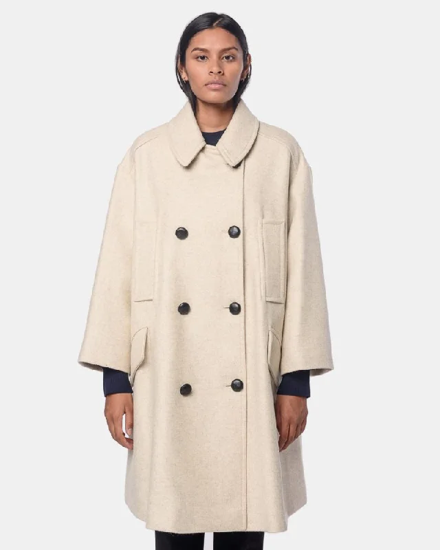 contemporary trench coatFlicka Coat in Ecru