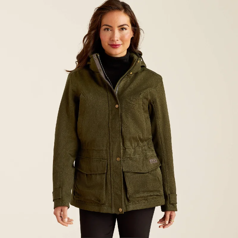 contemporary coatAriat rhodium waterproof parka for ladies