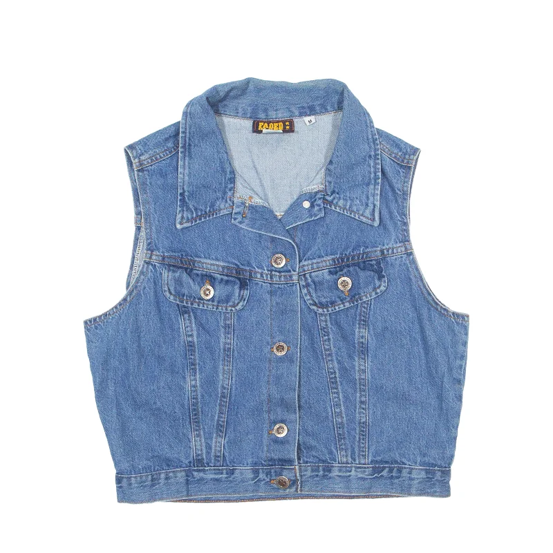 sporty outerwearFADED GLORY Denim Gilet Blue Womens M