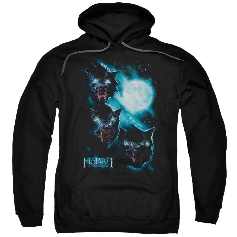 trendy hooded sweatshirtHobbit Movie Trilogy, The Three Warg Moon - Pullover Hoodie