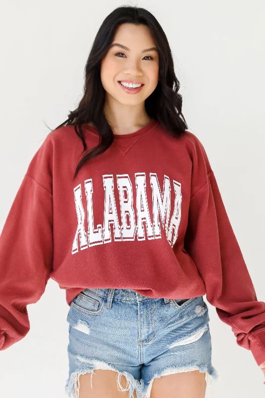 sporty casual hoodieCrimson Alabama Sweatshirt