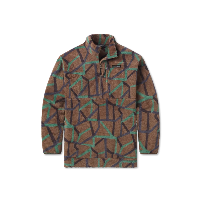 premium puffer coatIndio Lines Printed Pullover