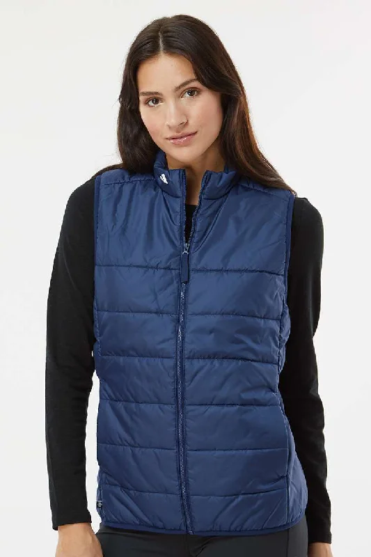 cold weather jacketAdidas Womens Full Zip Puffer Vest - Team Navy Blue