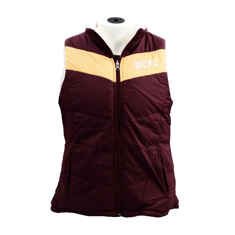 vintage coatWomens Vest- Game Rule- Maroon