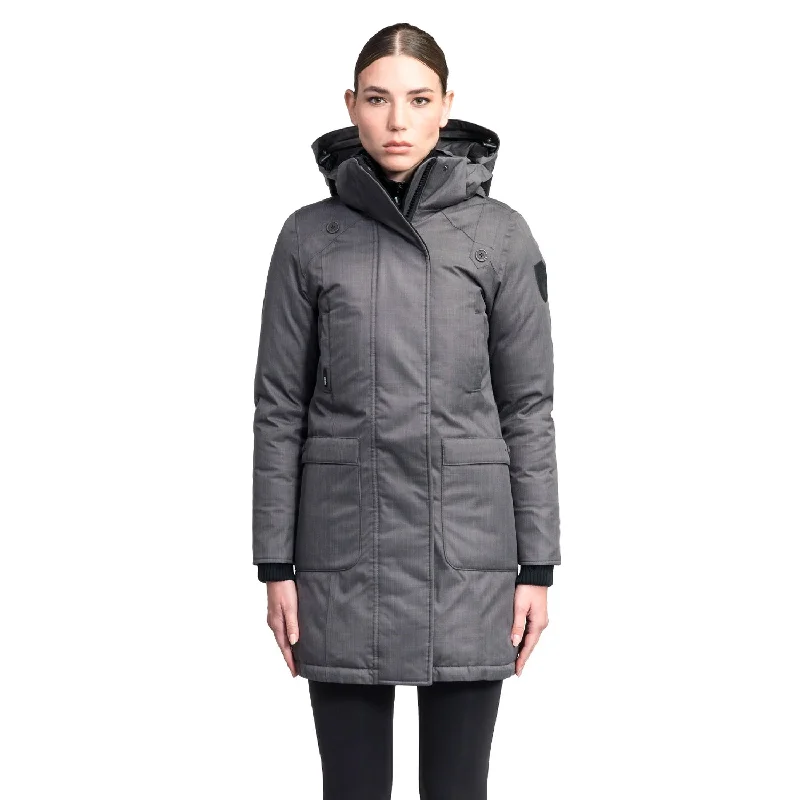 long coatMerideth Furless Women's Parka Steel Grey