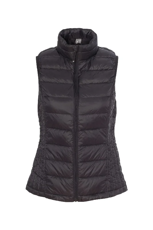 chic wool coatWeatherproof Womens 32 Degrees Packable Down Wind & Water Resistant Full Zip Vest - Black