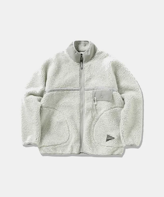 contemporary trench coatGramicci x and wander W's JQ Tape Fleece Jacket