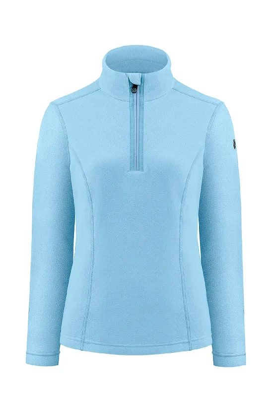 workout-ready hoodiePoivre Blanc Micro Fleece Sweater in Blue