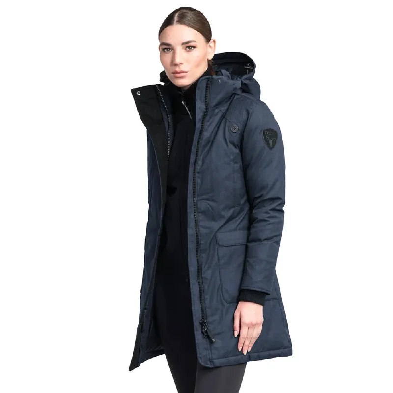 fashionable outerwearMERIDETH FURLESS LADIES PARKA NAVY