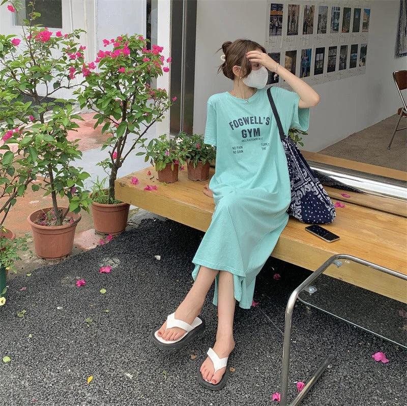 floral dressJulia Fashion - Loose Casual Short Sleeve Summer Dress