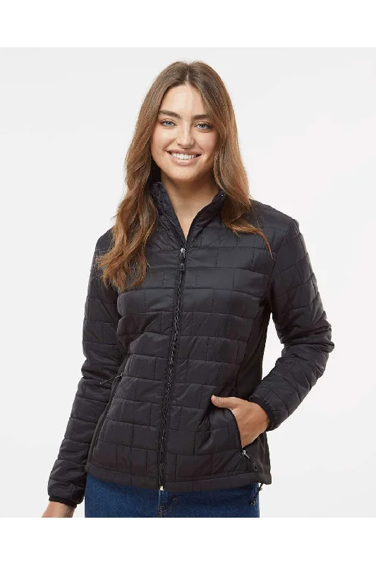 lightweight winter coatBurnside Womens Element Full Zip Puffer Jacket - Black