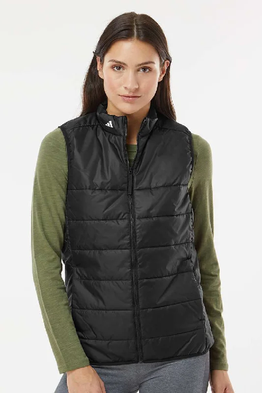 warm jacketAdidas Womens Full Zip Puffer Vest - Black