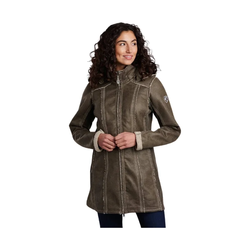 insulated jacketKuhl Women's Dani Sherpa Trench - Woodland