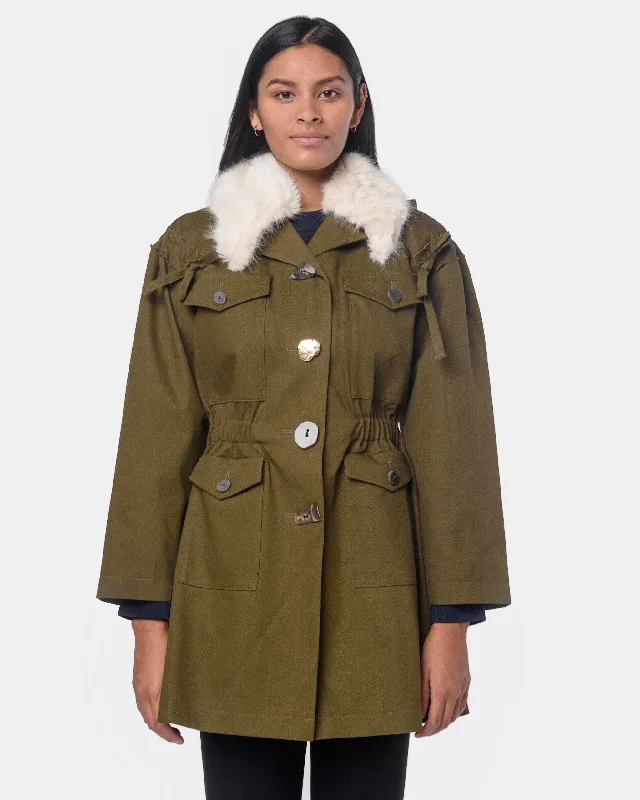 fitted trench coatKriss Jacket in Khaki